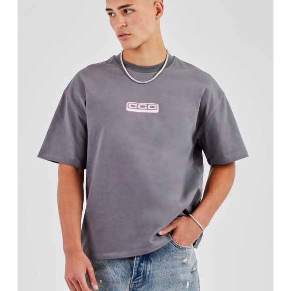 Cernucci Other - NWT Cernucci BOXY CCC Stitch T-Shirt – Charcoal Grey – Size L
